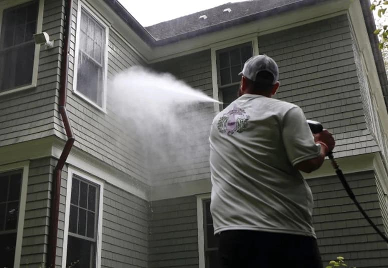 Commercial pressure washing service by Shaker Heights Power Washing at Shaker Heights business