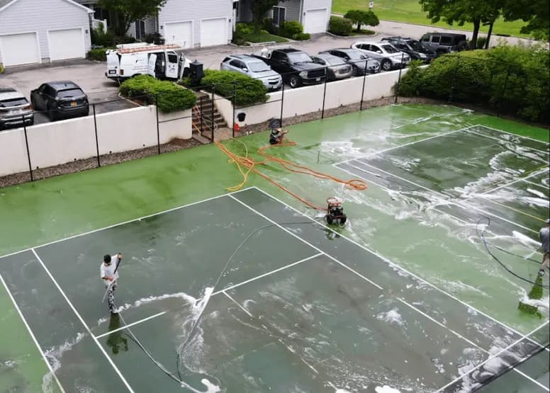 Shaker Heights Power Washing professional cleaning outdoor surfaces at Shaker Heights property